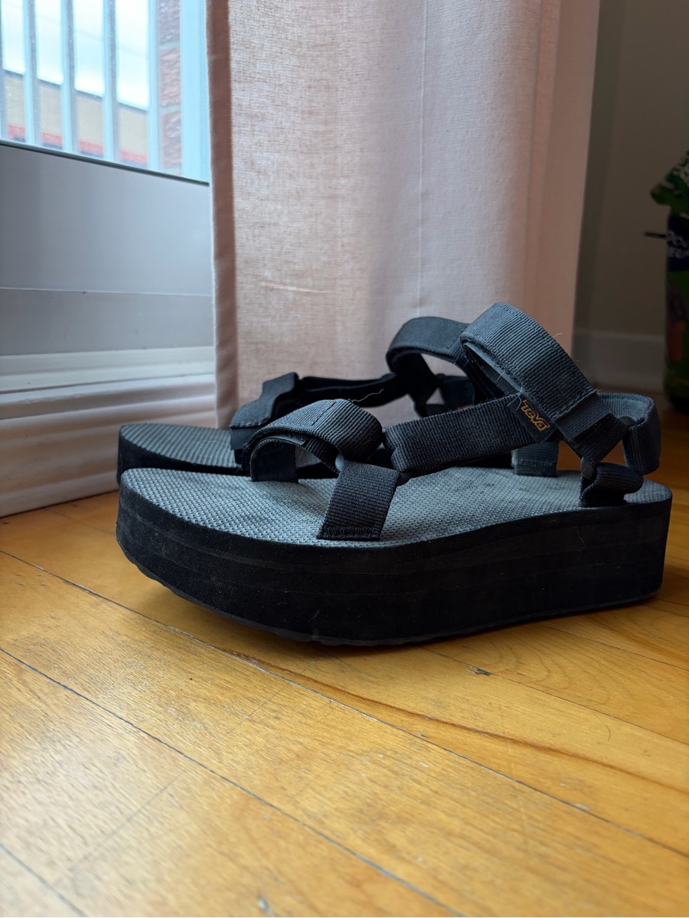 Teva Platform Sport Sandals in Black - Women's